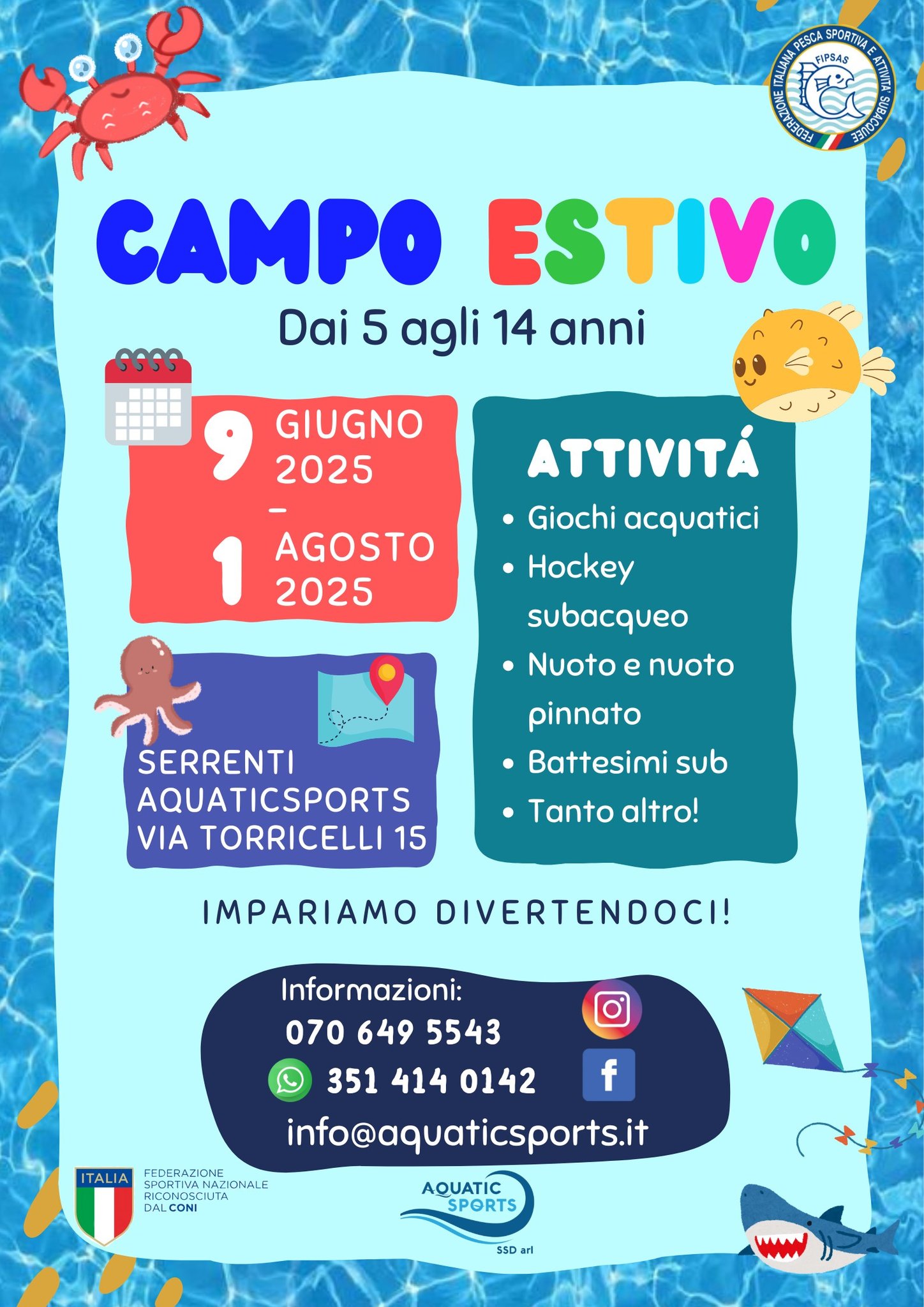 CENTRO ESTIVO AQUATIC SPORTS
